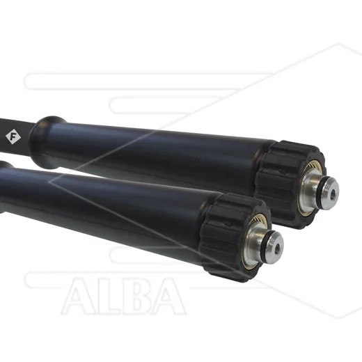 Hogedrukslang – 2SCX - Forever - DN10 (3/8") – zwart – 400 Bar – Ø17 mm – 150°C - 10m - 2x M22x1,5 W vlak - 2x KBS - Afbeelding 1
