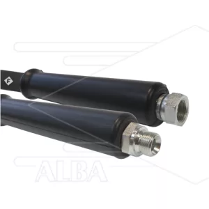 Hogedrukslang – 2SCX - Forever - DN08 (5/16") – zwart – 400 Bar – Ø13,5 mm – 150°C - 27m - 3/8"bu x 3/8"W - 1x KBS