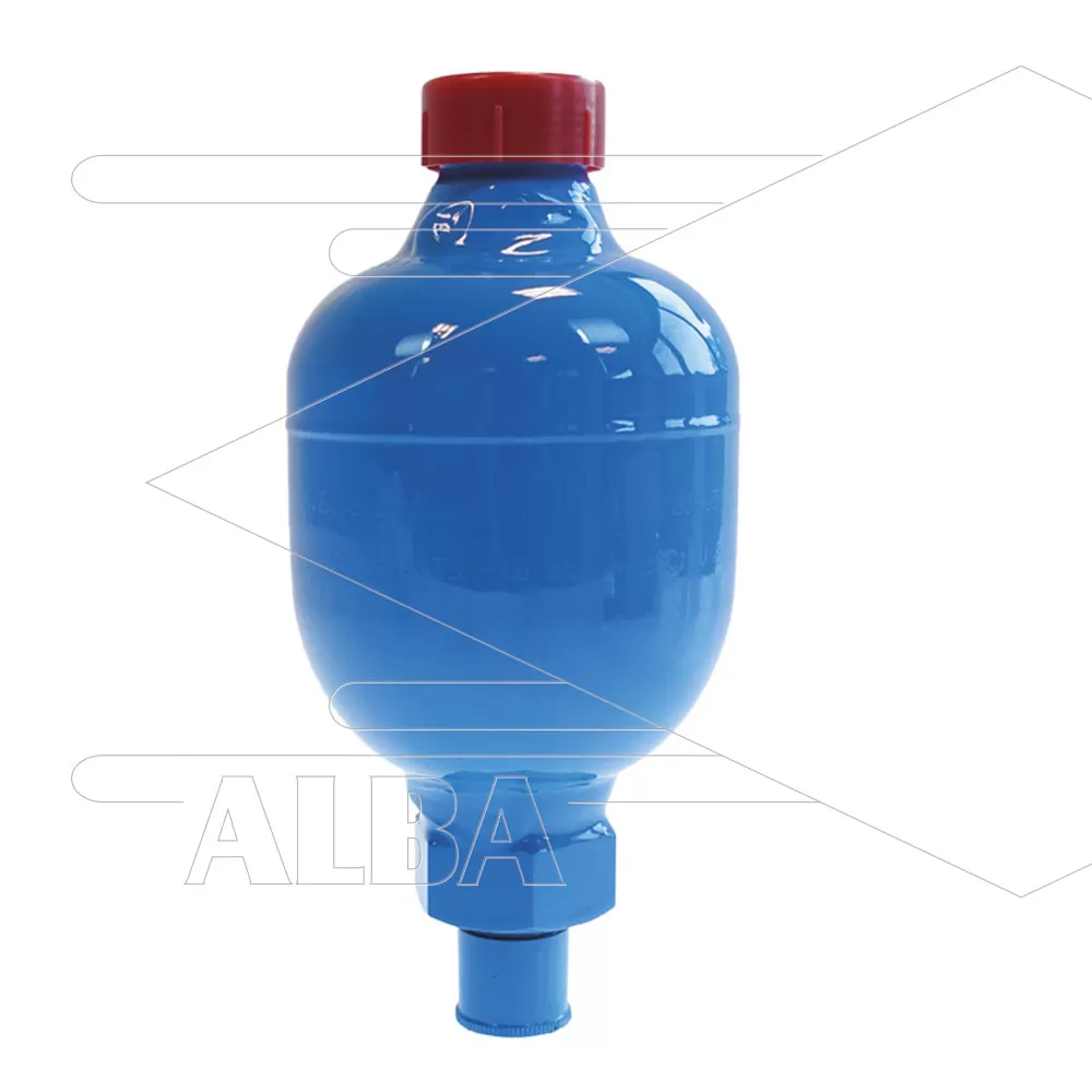 Accumulator 3/8 NPT bu SS, 160cc - max. 210bar (16210S38) - Afbeelding 1