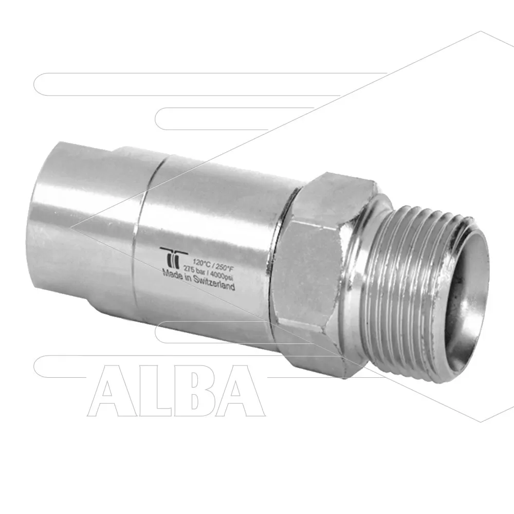 DGS Swivel - recht - 2 lagers - 3/8bi x M22x1,5bu - 275bar - Afbeelding 1