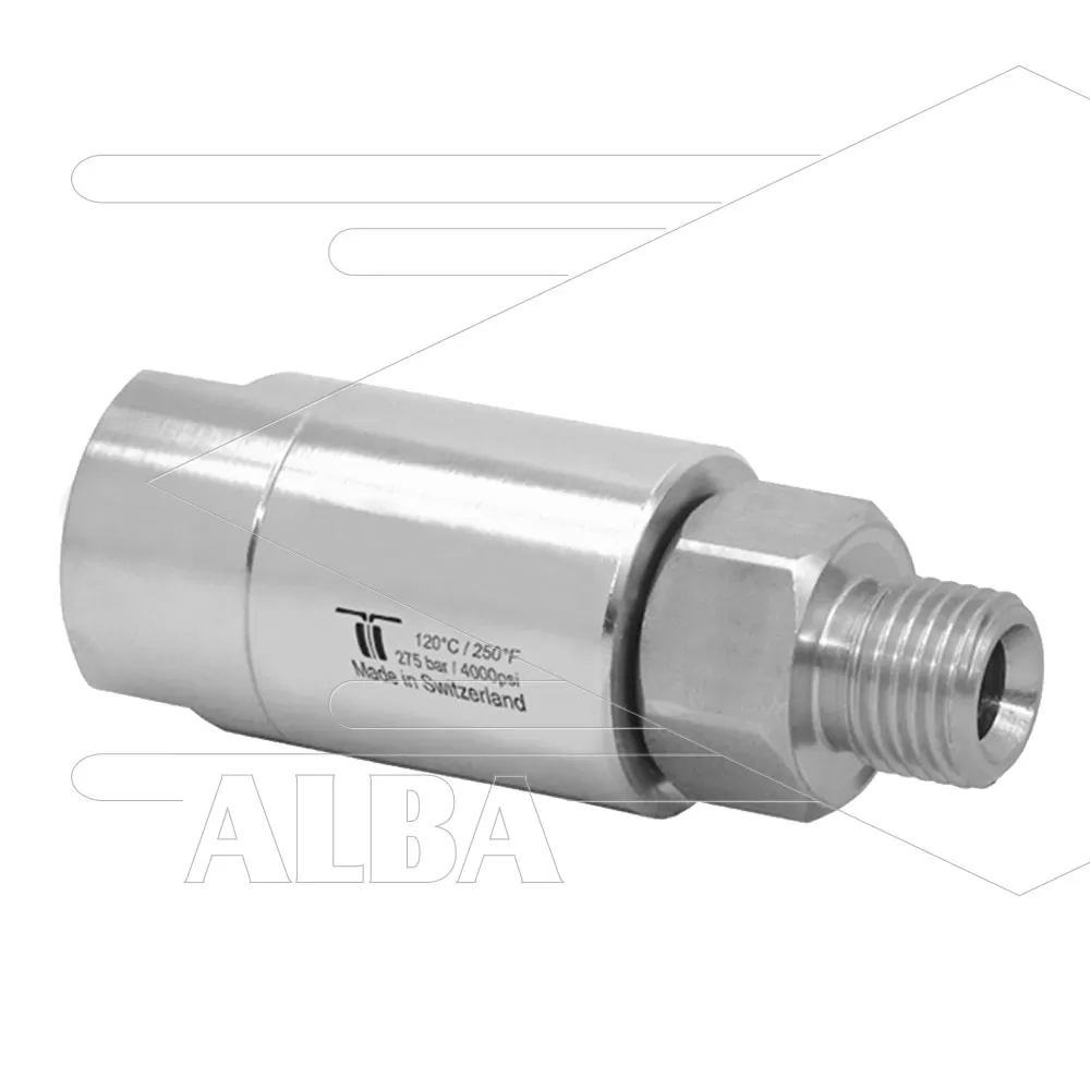 DGLIV Swivel - recht - FKM afdichting - 3 lagers - 1/4 bi x 1/4" bu - 275 Bar - Afbeelding 1
