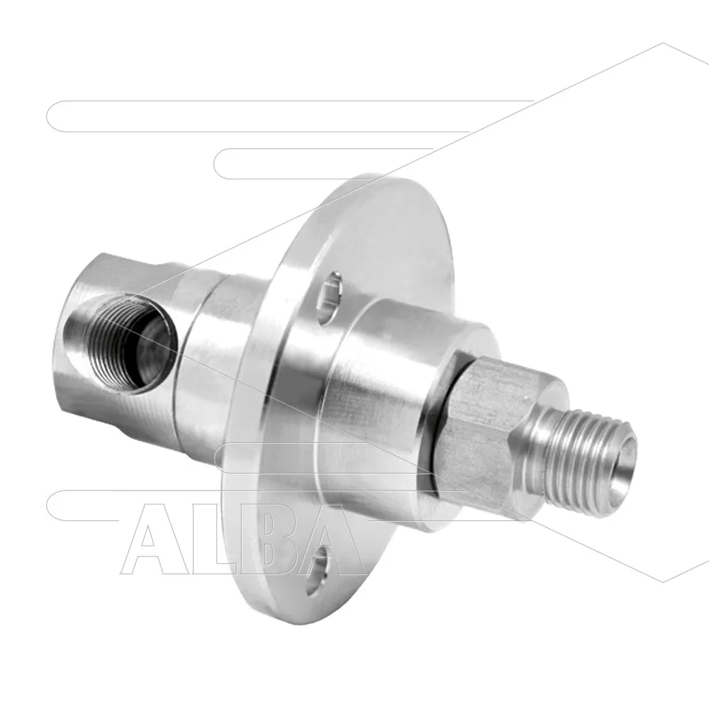 DGF Swivel - haaks met flens - 3 lagers - 1/4 bi x 3/8" bu - 275 Bar - Afbeelding 1