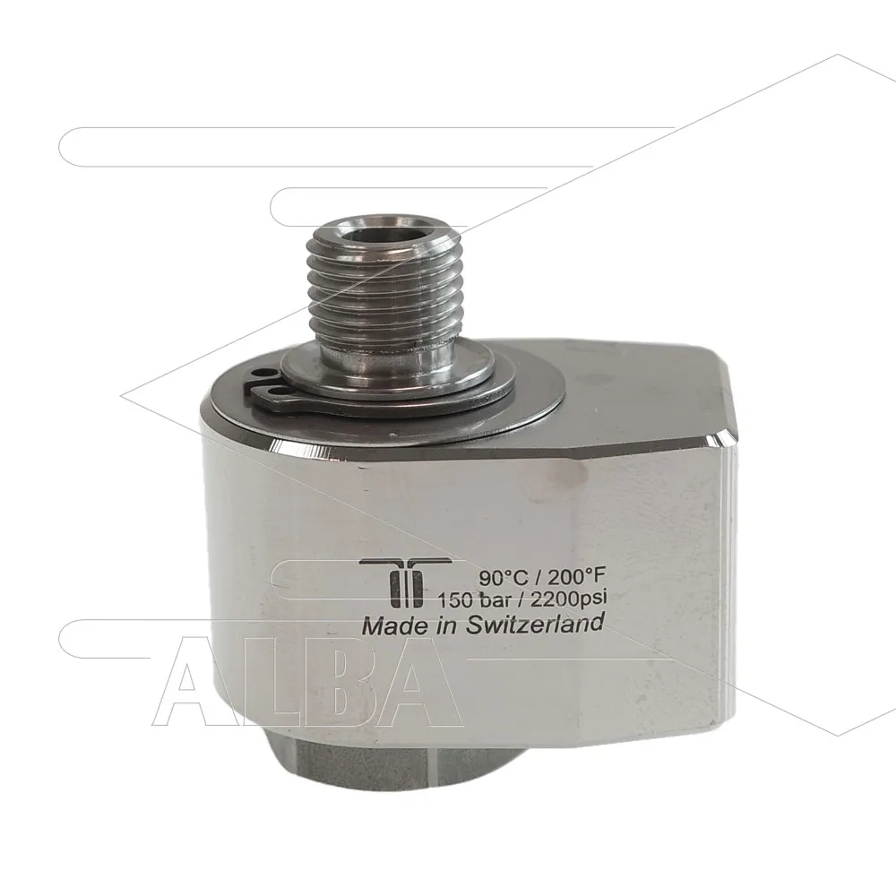 WDG Swivel - haaks - 1 lager - 1/4 bi x 1/4" bu - rechte draad - 150 Bar - Afbeelding 1