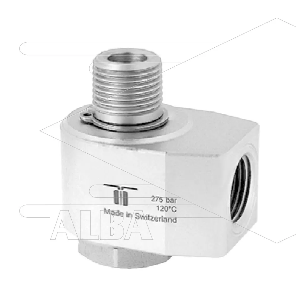 WDB Swivel - haaks - 1 lager - 3/8 bi x 3/8" bu - 275 Bar - Afbeelding 1