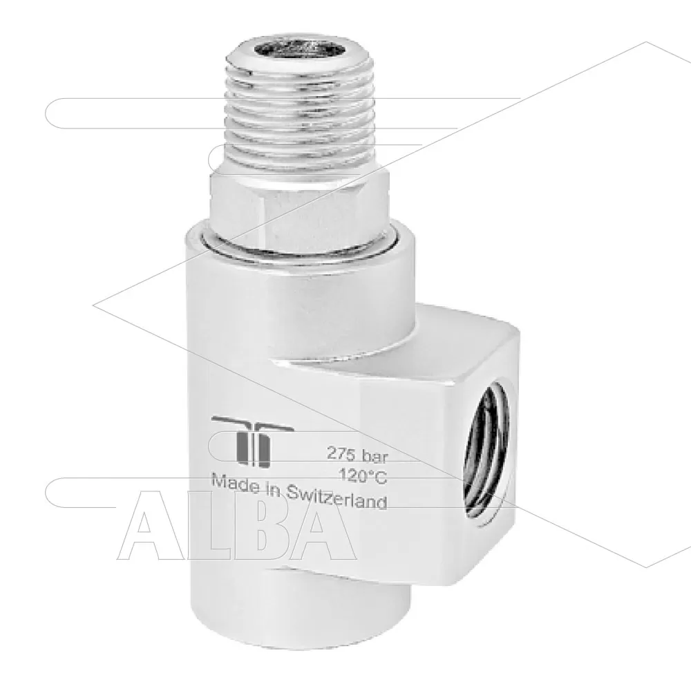 WDCS Swivel - haaks - 2 lagers - 2 x 1/2 bi - 275 Bar - Afbeelding 1