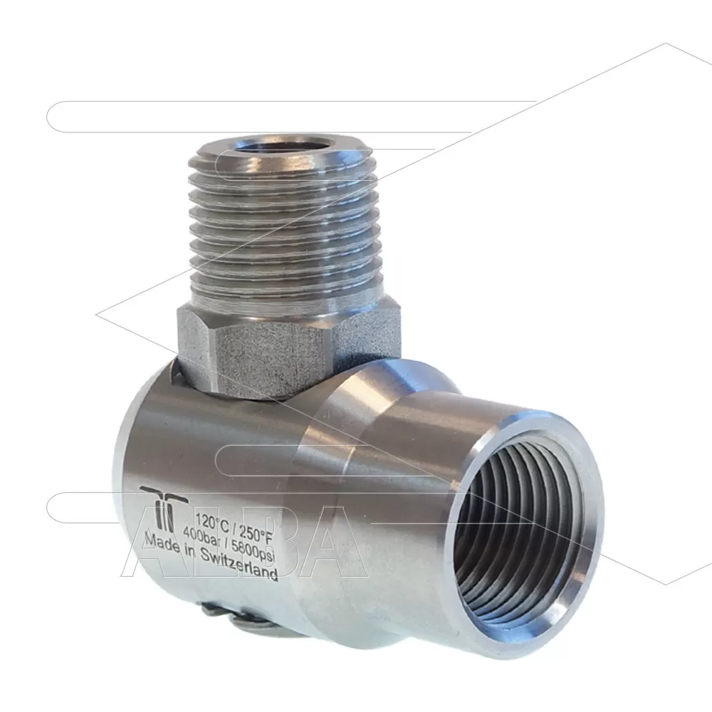 WDEI Swivel - haaks - 1 lager - 1/2 bi x 1/2" bu - 400bar - Afbeelding 1