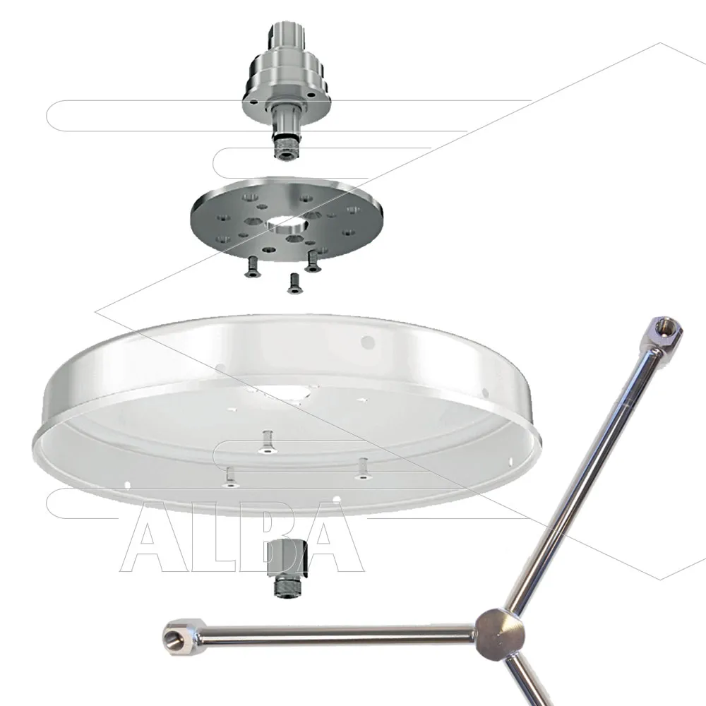Conversie Kit Mosmatic vloerreiniger 450mm, inclusief DYC-swivel en rotorarm - Afbeelding 1