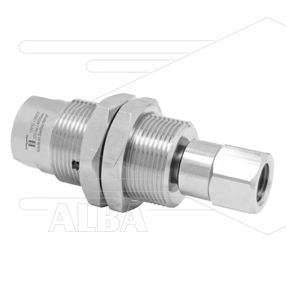 DYGI Swivel - plaatmontage - recht - 3 lagers - 2 x 1/4 bi - 275 Bar - Afbeelding 1