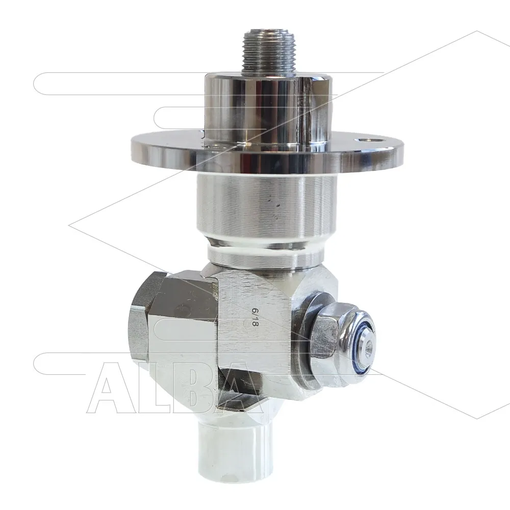 KDYF swivel 275bar met flens en kniegewricht - Afbeelding 1