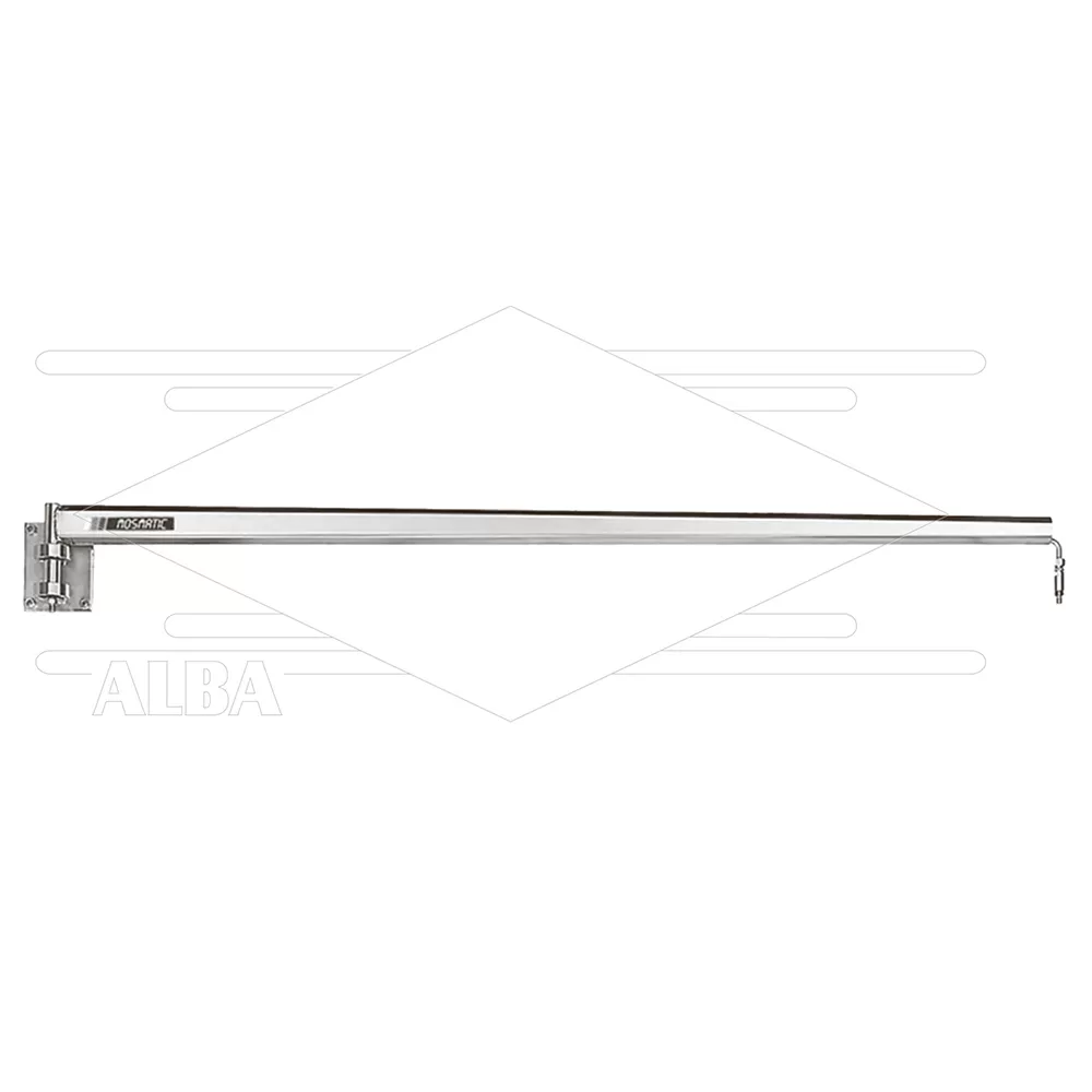 WAN - Zwenkarm wand met RVS binnenbuis - L=2500mm - rustpositie rechs - in 1/4 bi x uit 1/4" bu - Afbeelding 1