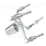 Spider waskop – 4 x verlengde nozzlestabilisator – Ø100mm – RVS – 170 Bar