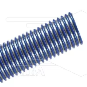 Stofzuigerslang - Binnen Ø38mm - Buiten Ø47mm - blauw/zilver - rollengte 30 meter