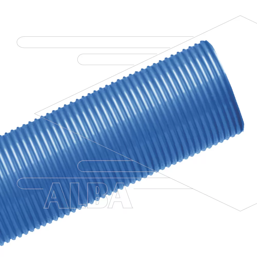 Stofzuigerslang Carwash - Binnen Ø38mm - Buiten Ø50mm - blauw - rollengte van 16 meter - Afbeelding 1