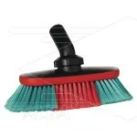 Vikan - Autowasborstel - watergevoed - 250 mm - Zacht/split - Zwart