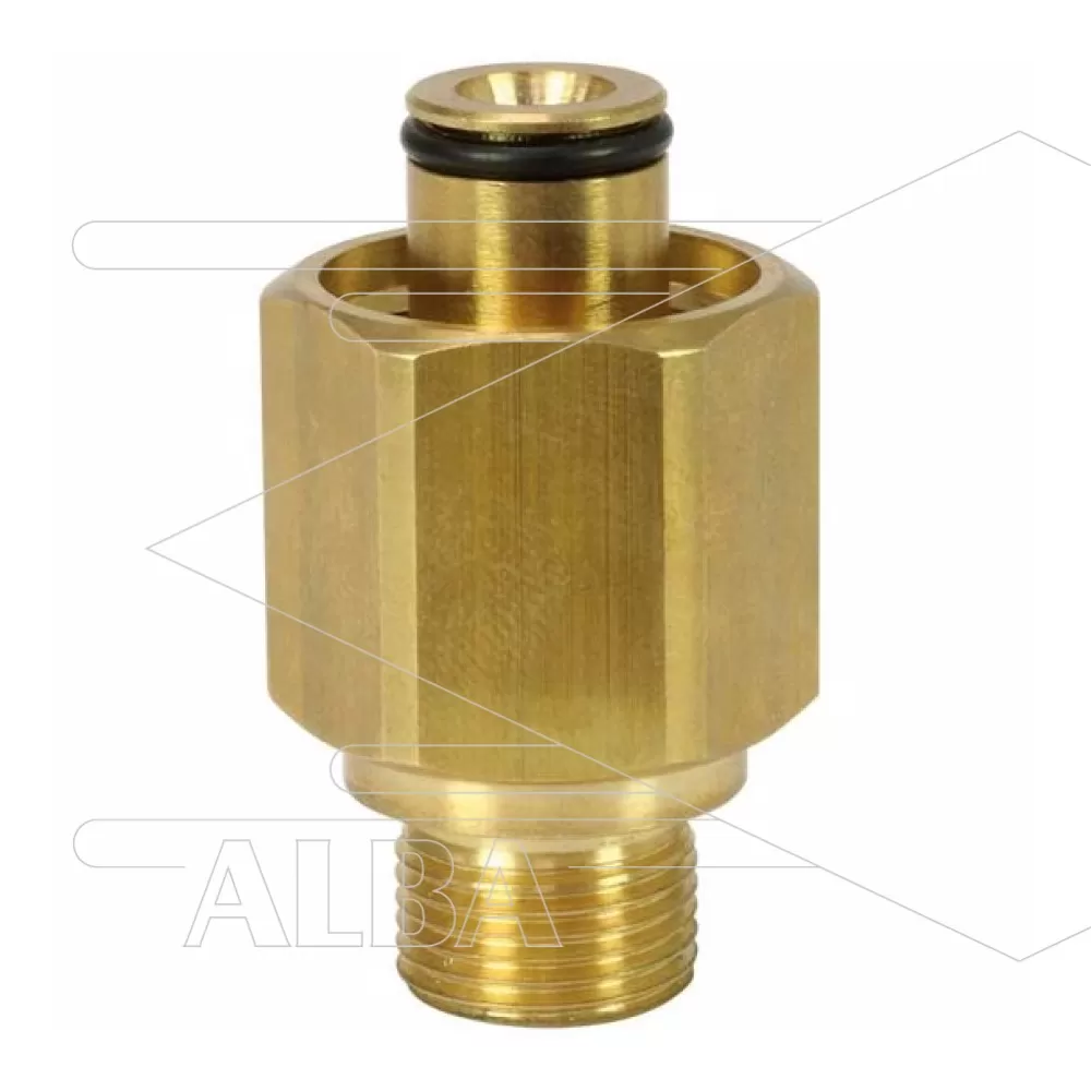 Adapter K-Lock-6 - messing - 3/8" bu x TR22 bi - Kärcher oud naar nieuw - Afbeelding 1