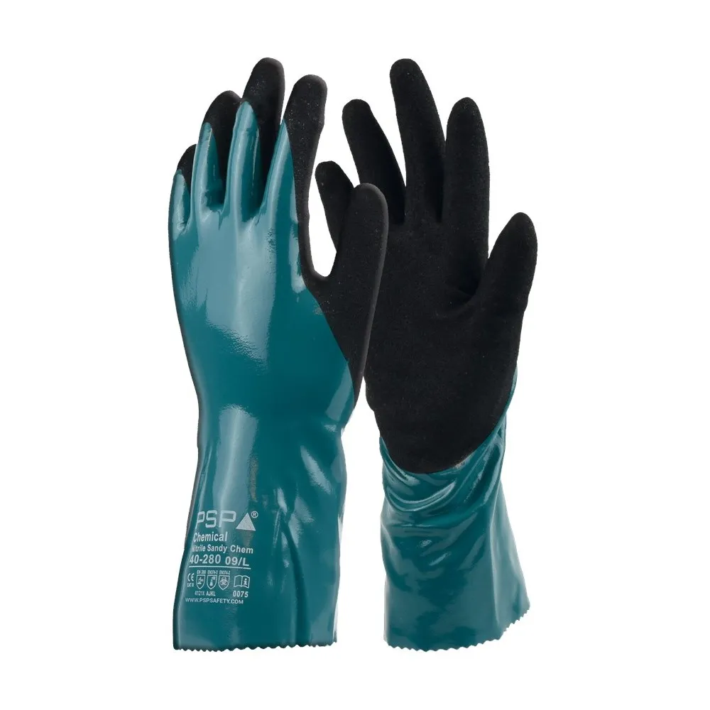 PSP-40280 PSP - 40-280 - Werkhandschoen - Chemical Top Sandy Nitril - Afbeelding 1