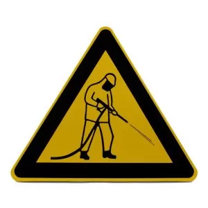 Waarschuwingsbord - Hogedruk - inclusief statief