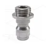 ST245 – insteeknippel 27,5mm – RVS – 350 Bar – max 150°C – 1/4″ bu