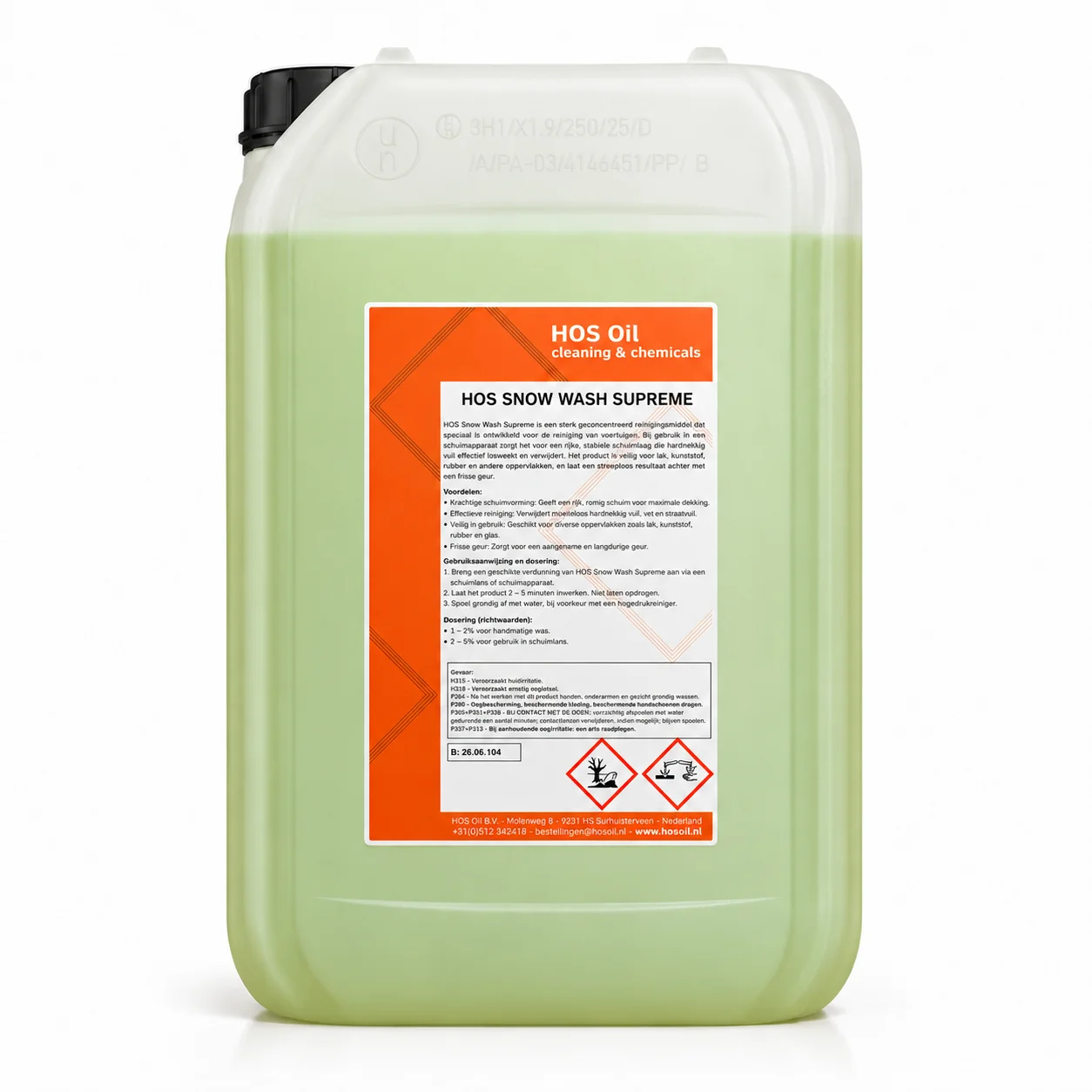 HOS Snow Wash Supreme (25L) HOS - Snow Wash Supreme - 25 liter - Afbeelding 1