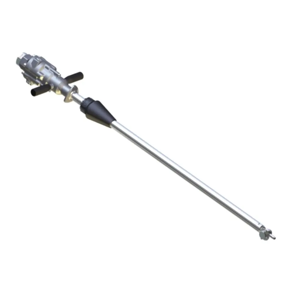 MI63 - watergedreven vatreiniger - Ø50mm - 140 Bar - 15 tot 21 l/min - 2,0mm injectors - Buislengte: 650mm - nozzle type: 4 x 1/8" Npt - inlaat 3/4" bi - min. invoerdoorlaat Ø65mm - Afbeelding 1