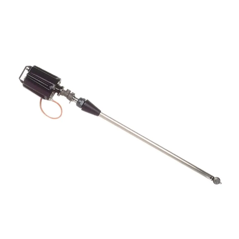 M63E - vatreiniger - Ø50mm - 140 Bar - 15 tot 50 l/min - Buislengte: 650mm - spanning: 24V AC - nozzle type: 4 x 1/8" bu Npt - inlaat 3/8" bi - min. invoerdoorlaat Ø65mm - Afbeelding 1