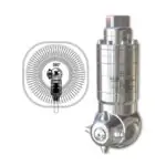 A42R-360° - tankreiniger - 40 tot 140 Bar - 13 tot 17 l/min - exclusief nozzles - nozzle type: 4 x 1/8" bu - inlaat 1/2" bi - min. invoerdoorlaat Ø108mm