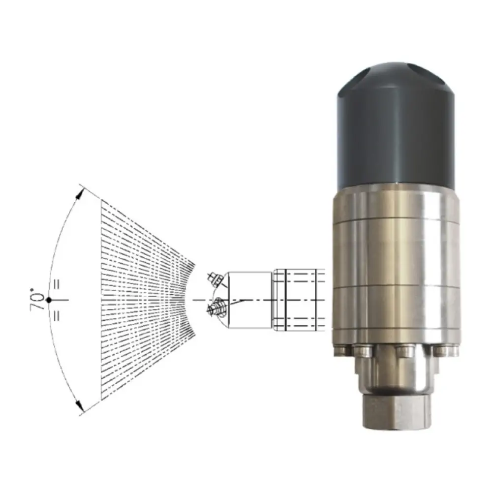 890650 A42-FR2 - objectreiniger - 40 tot 140 Bar - 20 l/min - exclusief nozzles - nozzle type: 3 x 1/4" bu - inlaat 1/2" bu - min. invoerdoorlaat Ø72mm - Afbeelding 1