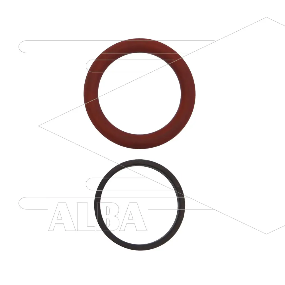 Afdichtset - Faicom - haakse swivel - BGX - 1" - 60 Bar - NW28 - Afdichting siliconen O-ring met steunring - max 150°C - Afbeelding 1