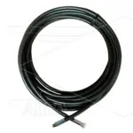 Hogedrukslang zwart 1/4" - Flexy - voor RP2 telescooplans 5,2 m - 1/4" W x 1/4" bu - geen KBS - 300 Bar - incl dubbele nippel 2 x 1/4" bu