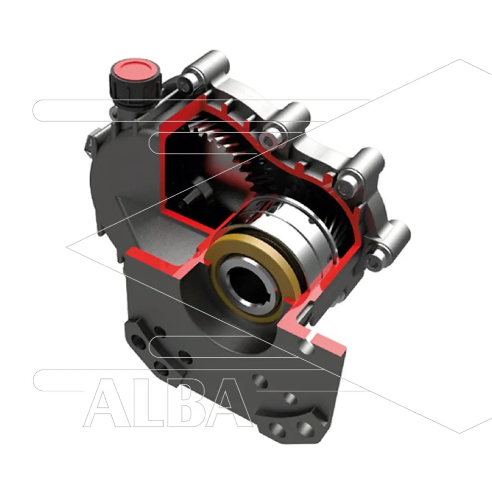 RGB18 - reductiekast - 2.19:1 - tot 13 kW - as motor 1" - Afbeelding 1